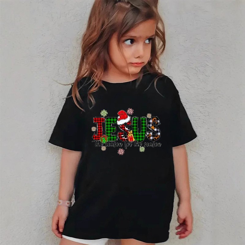 Christmas children's short-sleeved T-shirt - Image 4