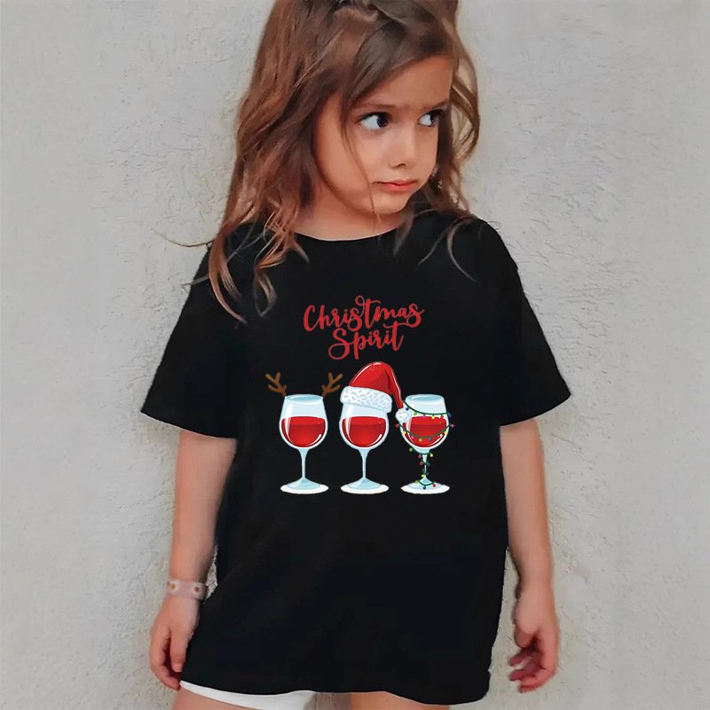 Christmas children's short-sleeved T-shirt