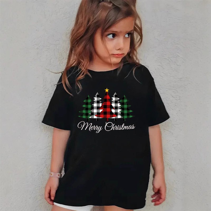 Christmas children's short-sleeved T-shirt - Image 12