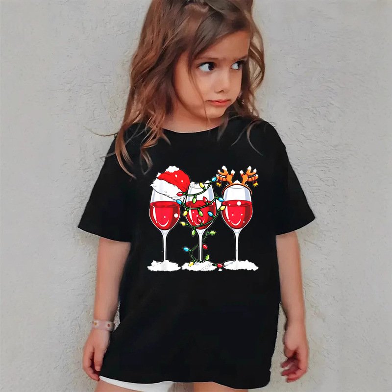 Christmas children's short-sleeved T-shirt - Image 5