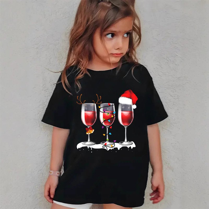 Christmas children's short-sleeved T-shirt - Image 7