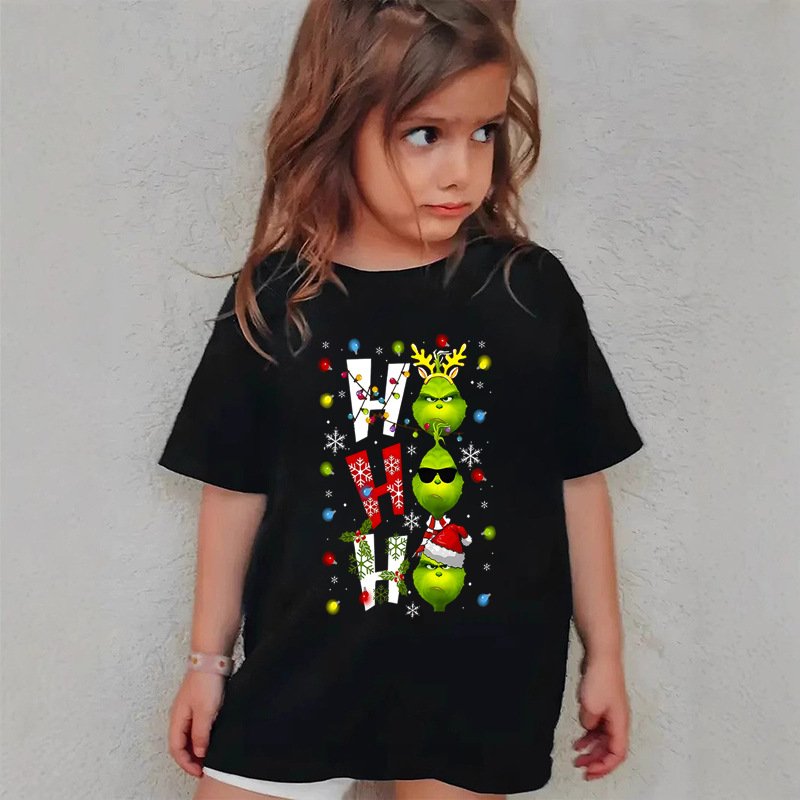 Christmas children's short-sleeved T-shirt - Image 15
