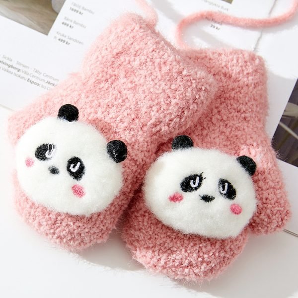 Warm and cute cartoon bag finger gloves