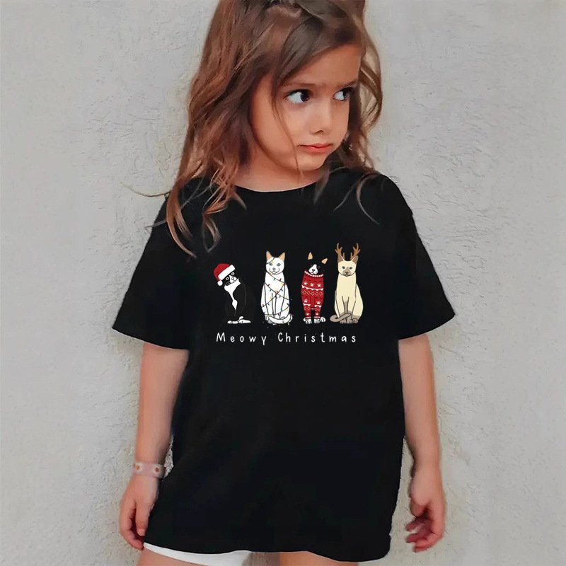Christmas children's short-sleeved T-shirt - Image 11
