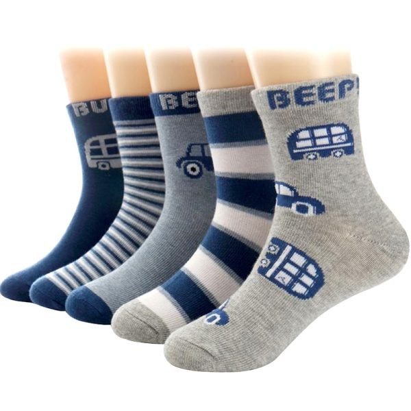 Boys' casual stretch cotton socks